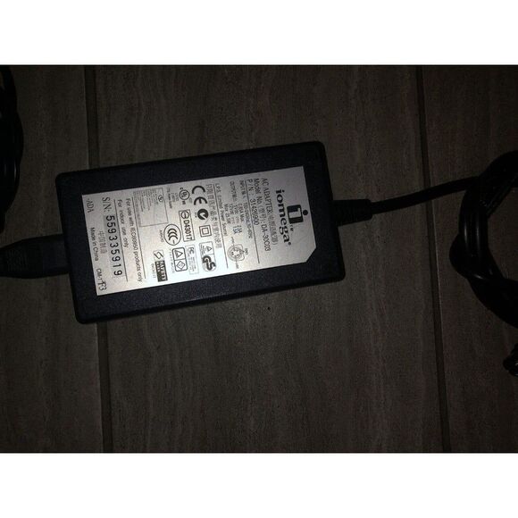 Iomega AC/DC Adapter Mini 5-Pin Metal DIN DA-30C03 30941702 Hard Disk Drive - Picture 2 of 3